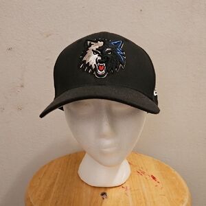9fifty Black and Blue Wolf Logo Hat